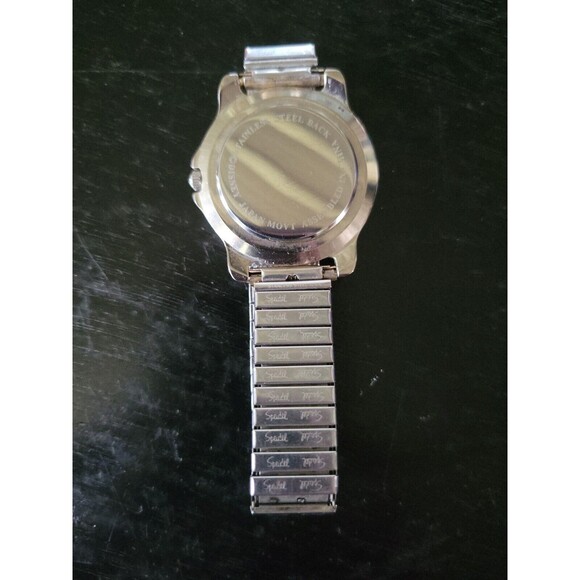 Vintage MICKEY MOUSE‎ Disney Channel Stainless Steel  WATCH Working - Picture 3 of 4